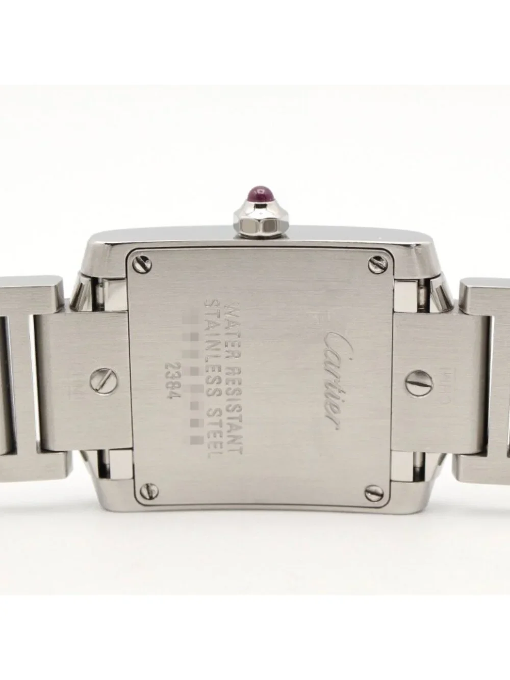 Cartier Watch Tank Francaise SM Pink Shell Stainless Steel